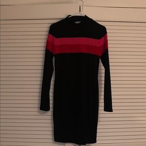 Color-Block Sweater Dress